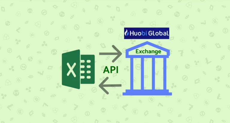 connect excel to huobi