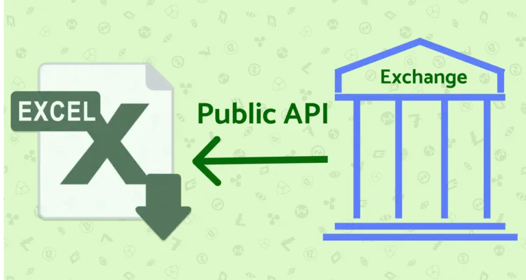 Connect Excel to your crypto exchange. and get Public Crypto Data into Excel using API