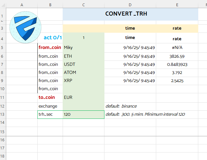 function convert trh